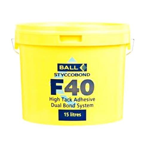F Ball F40 15 Ltr High Tack Adhesive - Dual Bond System Adhesive