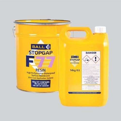 F Ball Stopgap F77 14kg High Performance Waterproof Surface Membrane - One Coat Application System