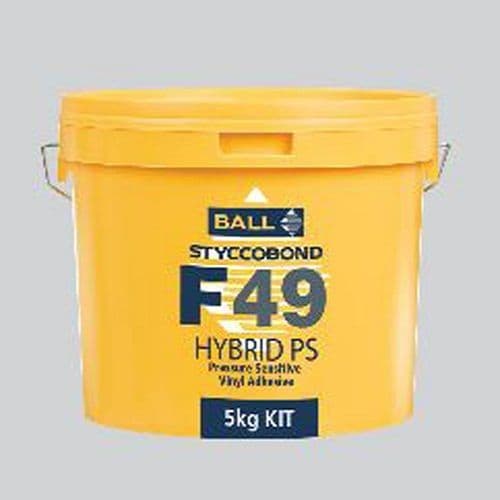 F Ball Styccobond F49 5 Kg Hybrid PS Temperature Tolerant Pressure Sensitive Vinyl Adhesive