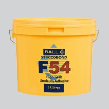 F Ball Styccobond F54 15 Ltr High Grab Linoleum Adhesive