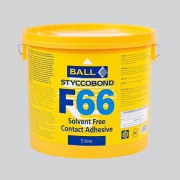 F Ball Styccobond F66 5 Ltr Solvent Free Contact Adhesive | £35.54 + Vat