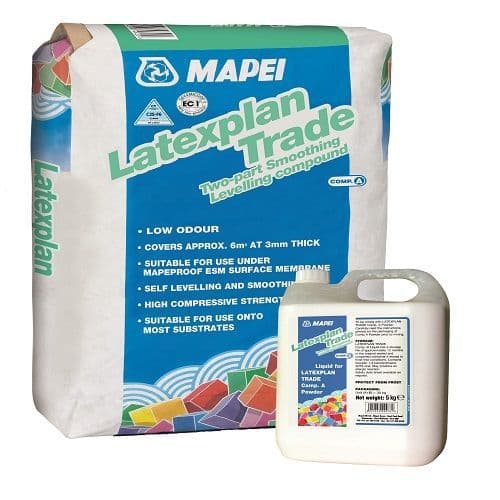 Mapei Latexplan Trade 25kg Powder & Mapei Latexplan Trade 5kg Liquid