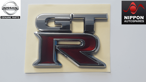 NEW GENUINE NISSAN GT-R R35 REAR TAILGATE BOOT TRUNK EMBLEM BADGE 84894-JF00A